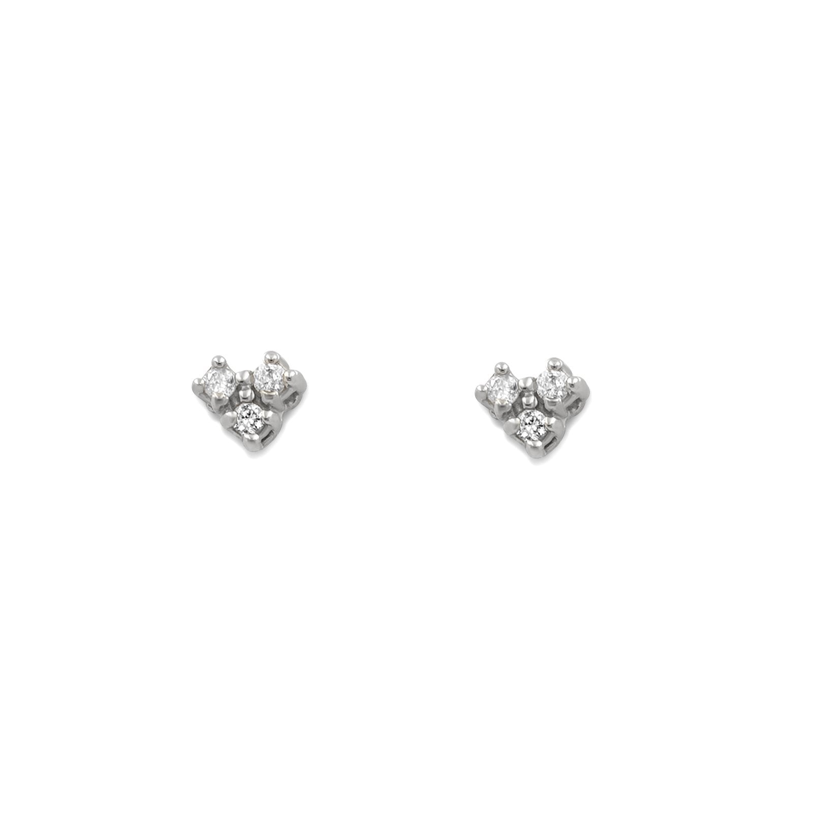 Natural .12CT Marquis Diamond 14K deals White Gold Single Stud Earring