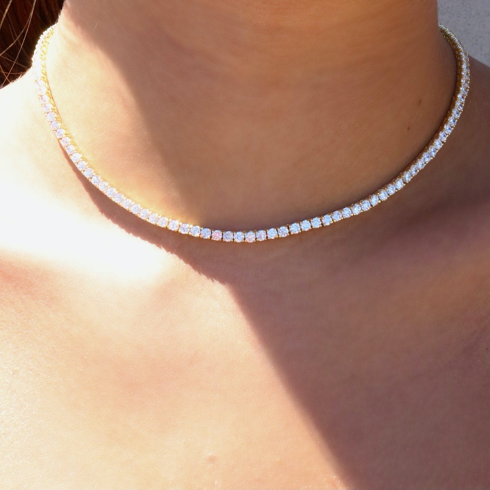 Classic Tennis Necklace - Camille Jewelry