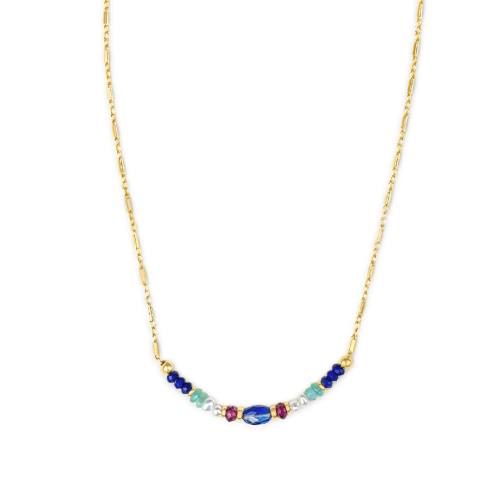 Sapphire Gemstone Beaded Necklace - Camille Jewelry